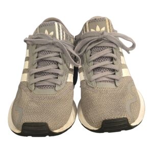 Adidas Gray and White Sneakers
